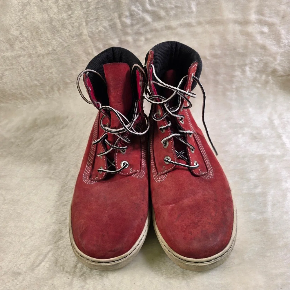Timberland earthkeepers 2.0 Cupsole Chukka Red Nubuck Sneakers Mens 9.5 Worn
